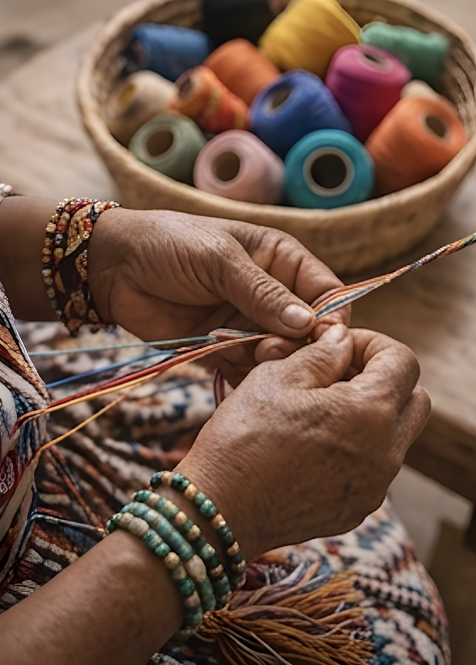 Artesanía Makala — tejido a mano