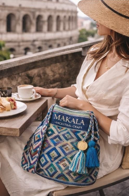 Makala en un viaje — bolso con medallón